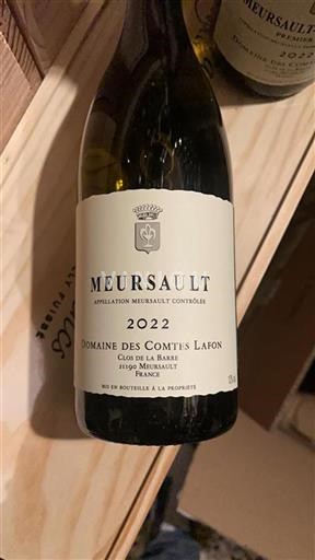 Burgund Meursault Domaine Des Comtes Lafon Clos de la Barre 2022