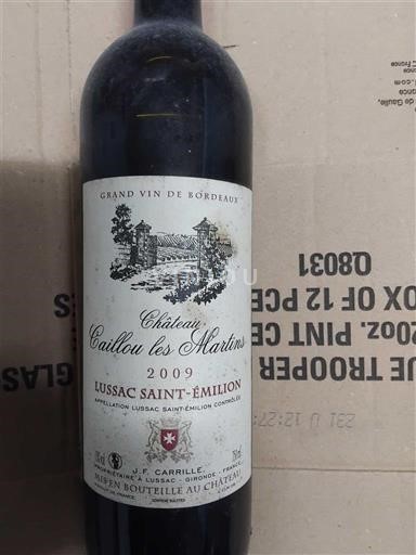 Bordeaux Lussac-saint-émilion Château Caillou Les Martins 2009