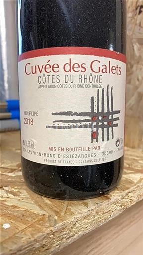 Valle del Rodano Côtes-du-Rhône Les Vignerons Estezargues des Galets 2018