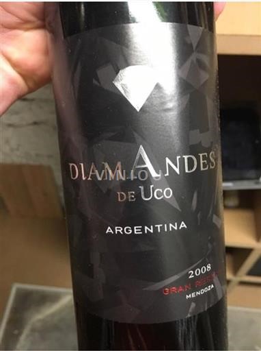 Mendoza Valle de Uco Diamandes Gran Reserva 2008