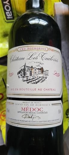 Burdeos Médoc Cru Bourgeois Château Les Tuileries 2000