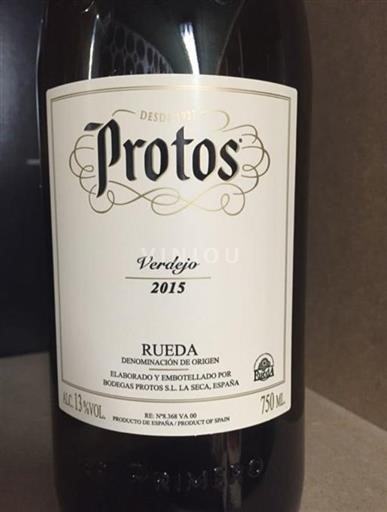 Castilien og León Rueda Bodega Protos Verdejo 2015