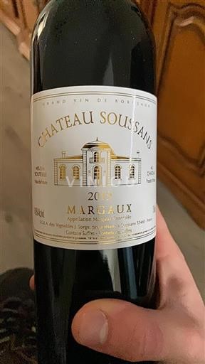 Bordeaux Margaux Château Soussans 2019