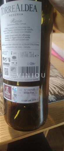 La Rioja Rioja Torre Aldea Reserva 2019