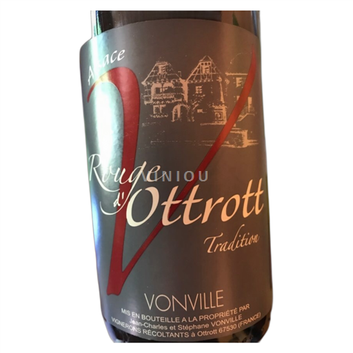 Alsacia Pinot noir Vonville Rouge D'Ottrott - Tradition 2015