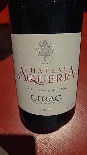 Valle del Rodano Lirac Château Aquéria 2017