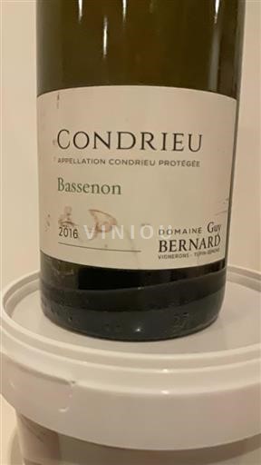 Rhônetal Condrieu Domaine Guy Bernard Bassenon 2016
