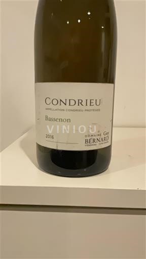 Rona dolina Condrieu Domaine Guy Bernard Bassenon 2016