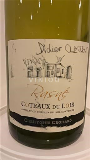 Valle della Loira Coteaux-du-loir Domaine La Raderie Rasné 2018