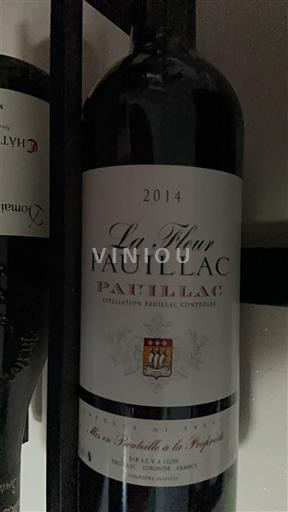 Bordoja Pauillac Grand Cru La Fleur Pauillac 2014