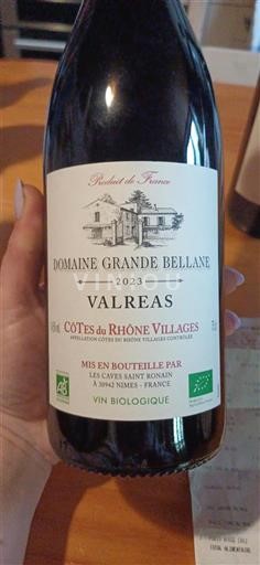 Rona dolina Côtes-du-Rhône-Villages Domaine Grande Bellane Valréas 2023