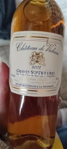 Burdeos Graves Supérieures Château Videau 2005