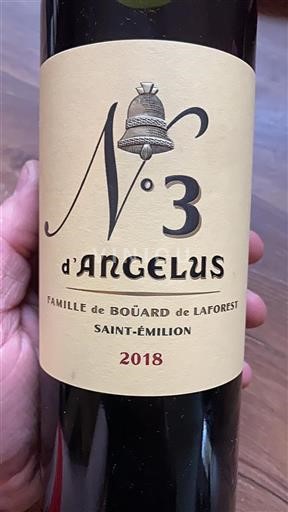 Bordeaux Saint-Émilion Château Angélus N° 3 2018