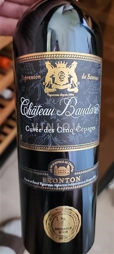 Sudoeste Fronton Château Baudare des Cinq Cépages 2019