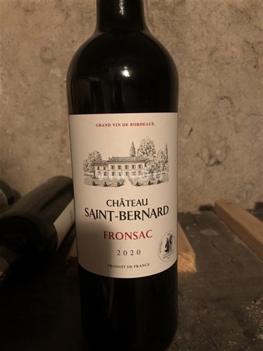 Bordeaux Fronsac Château Saintbernard 2020