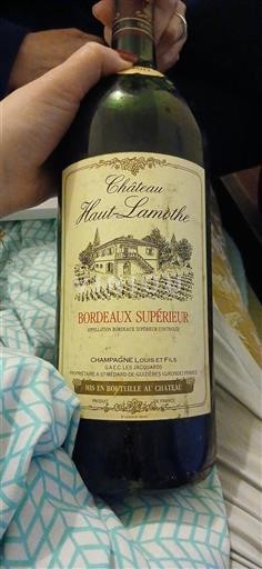 Bordeaux Bordeaux Supérieur Château Hautlamothe Ohne Jahrgang