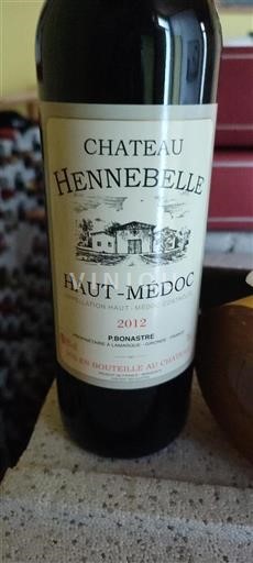 Burdeos Haut-Médoc Château Hennebelle 2012