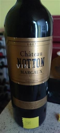 Bordeaux Margaux Grand Cru Château Nottin 2007