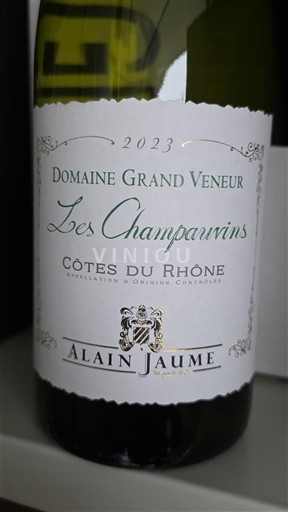 Rhônen laakso Côtes-du-rhône Domaine Grand Veneur Les Champauvins 2023