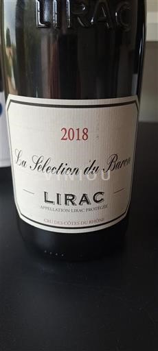Rhône-dalen Lirac La Sélection Du Baron 2018