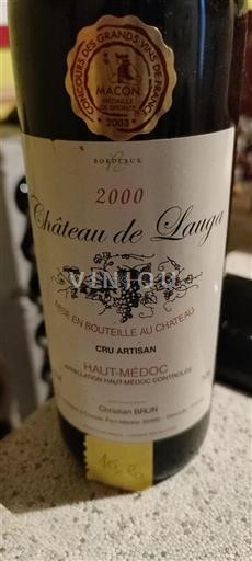 Bordeaux Haut-Médoc Grand Cru Château Lauga 2000