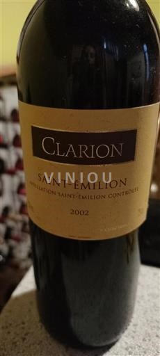 Bordeaux Saint-Émilion Clarion 2002