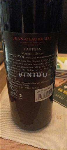 Languedoc och Roussillon Pays d'Oc Jeanclaude Mas L'Artisan 2022