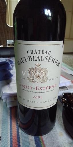 Burdeos Saint-Estèphe Château Hautbeauséjour 2008