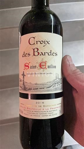 Bordeaux Saint-Émilion Château Croix Des Bardes 2016