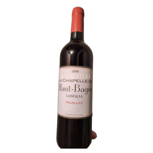 Bordeaux Pauillac Château Hautbages Libéral La Chapelle de Haut-Bages 2018