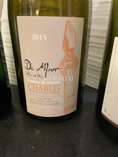 Burgundy Chablis Moor Coteau de rosette 2015
