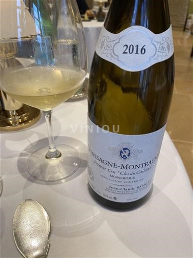 Borgoña Chassagne-Montrachet Premier Cru Jeanclaude Ramonet Clos du Cailleret 2016