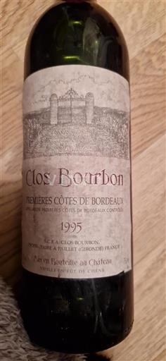 Bordeaux Premières-côtes-de-bordeaux Clos Bourbon 1995