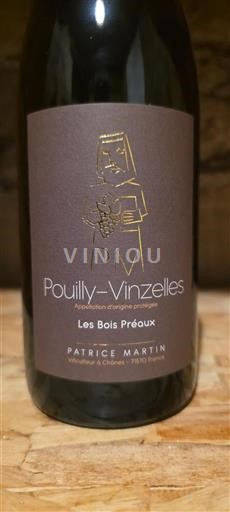 Bourgondië Pouilly-vinzelles Patrice Martin Les Bois Préaux 2023