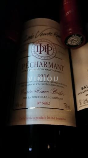 Sydväst Pécharmant Domaine Hautpécharmant Veuve Roches 2016