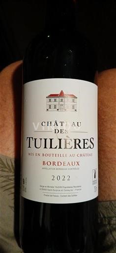 Bordeaux Château Des Tuilières 2022
