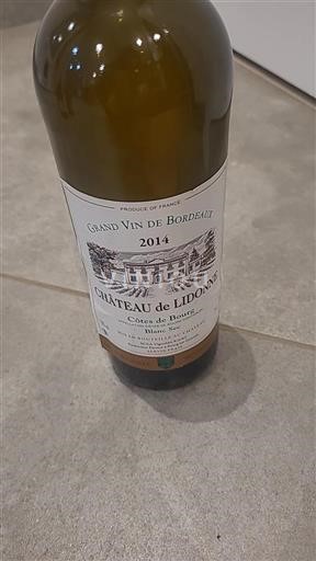 Bordeaux Côtes-de-bourg Château Lidonne 2014