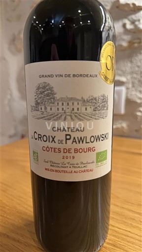 Bordeaux Côtes-de-bourg Château La Croix De Pawlowski 2019