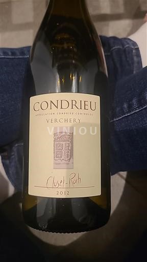 Rhônetal Condrieu Cluselroch Verchery 2012