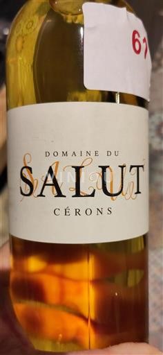 Bordeaux Cérons Domaine Salut 2019