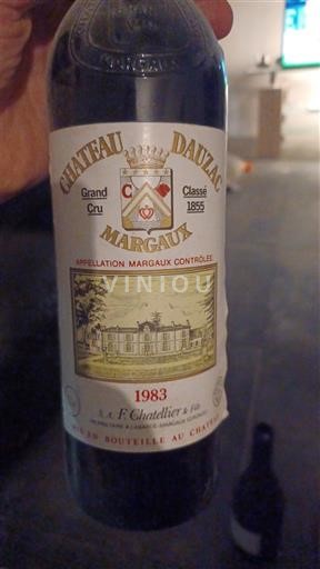 Bordeaux Margaux Grand Cru Château Dauzac 1983