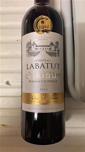 Bordeaux Bordeaux Supérieur Château Labatut Grande Réserve 2014