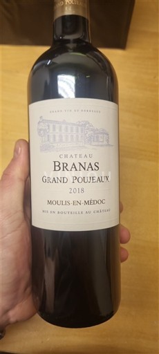 Bordeaux Moulis-en-Médoc Château Branas Grand Poujeaux 2018
