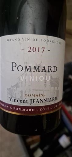 Bourgogne Pommard Grand Cru Vincent Jeanniard 2017