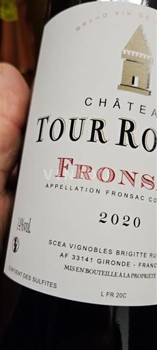 Bordeaux Fronsac Château Tour Roche 2020
