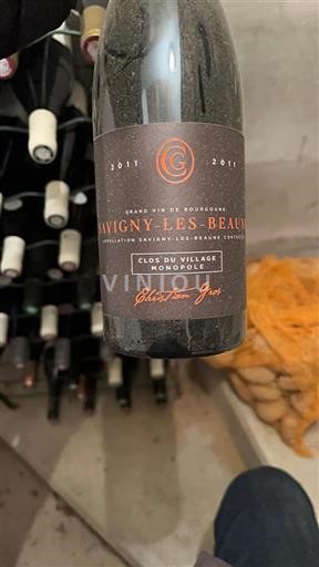 Bourgogne Savigny-lès-Beaune Grand Cru Christian Gros Clos du Village Monopole 2011