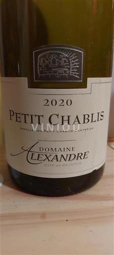 Burgund Petit-Chablis Domaine Alexandre 2020