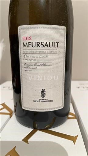 Burgundi Meursault Domaine René Monnier 2012