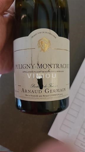 Vin Blanc sec Arnaud Germain 2019 France Bourgogne Puligny-montrachet AOC Grand Cru