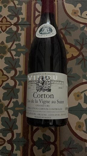 Bourgogne Corton Grand Cru Louis Latour Clos de la Vigne au Saint 2018